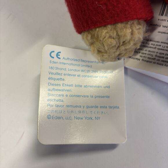 Paddington Bear 14" Plush Doll Eden Vintage. New With Tags. Clean. Looks Great. - Picture 13 of 16